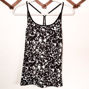 Nike Dri-Fit Raceback Black & White Tank M